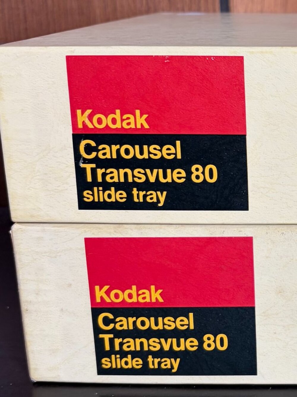 Vintage Kodak Carousel Transvue 80 Projector Slide Tray w/Original Box Lot Of 2